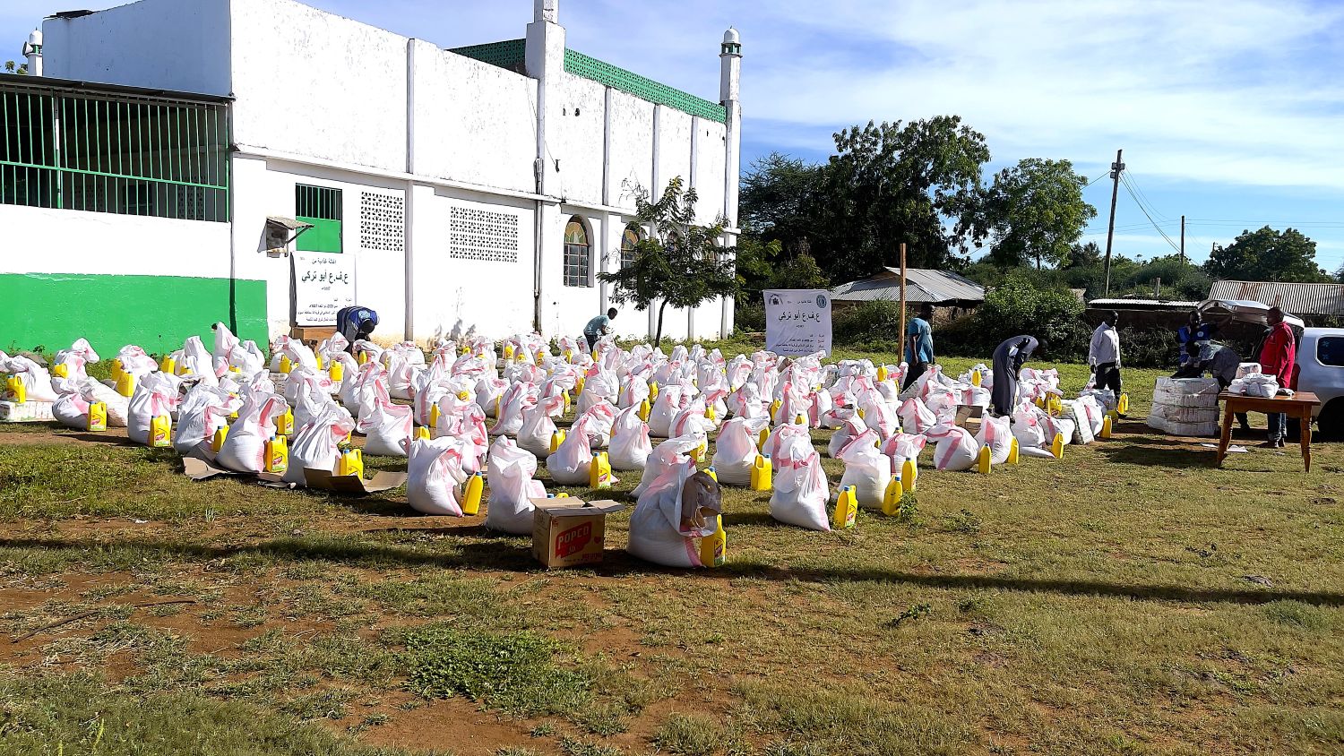 Food Supplies Prepared for Distribution